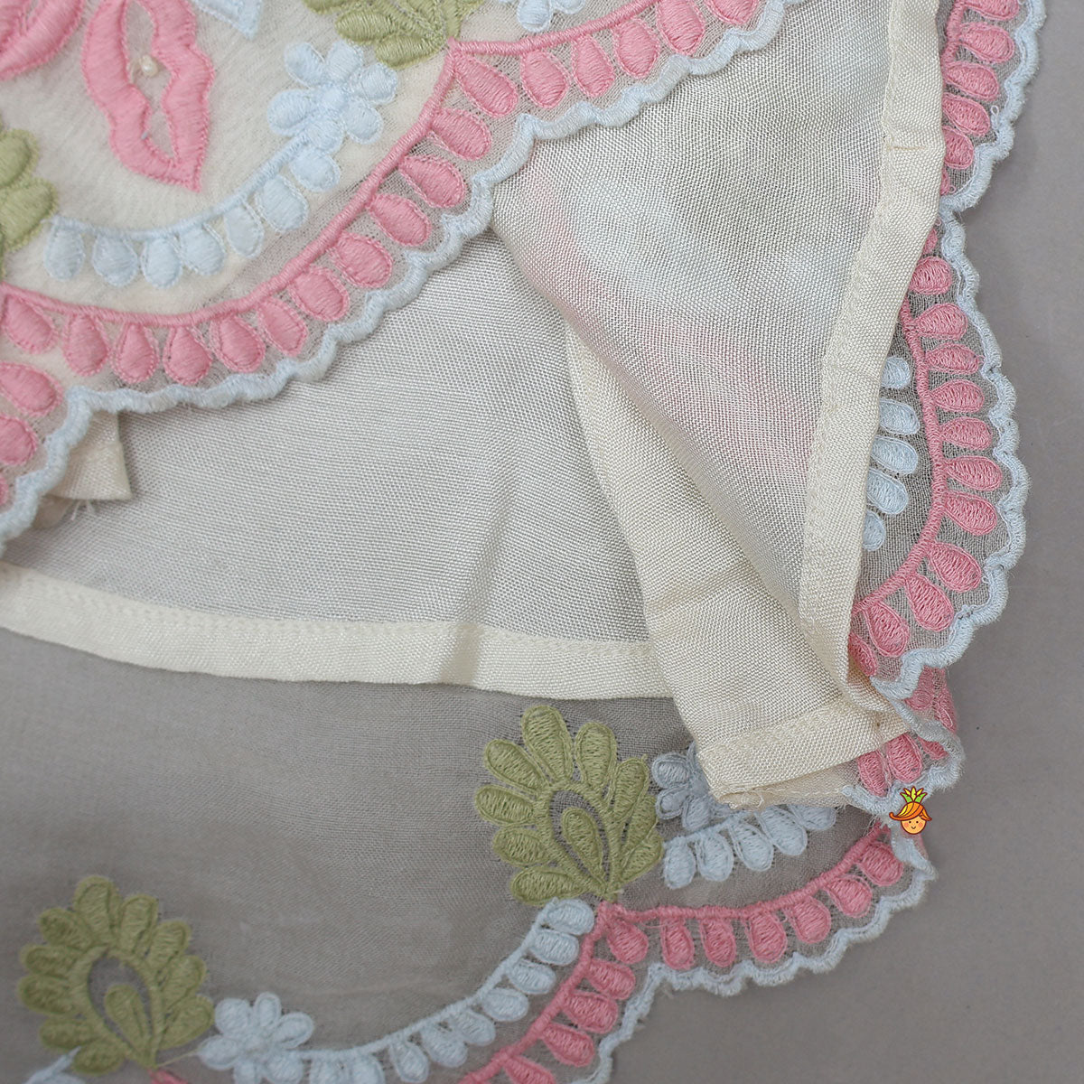 Stylish High-Low Embroidered Top And Palazzo