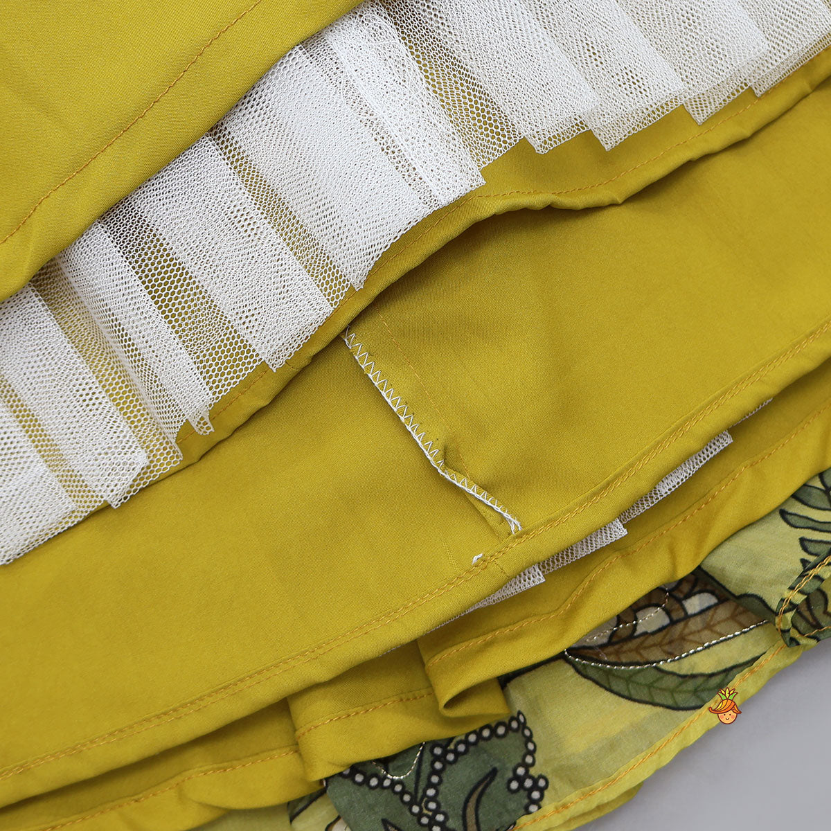 Elegant Open-Back Top And Matching Lehenga With Dupatta