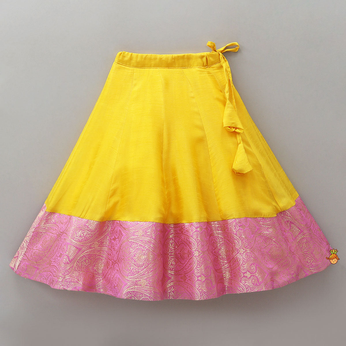 Cape Crop Top And Brocade Work Lehenga