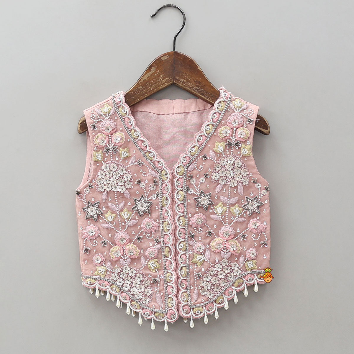Heavy Embroidered Top And Lehenga With Organza Dupatta
