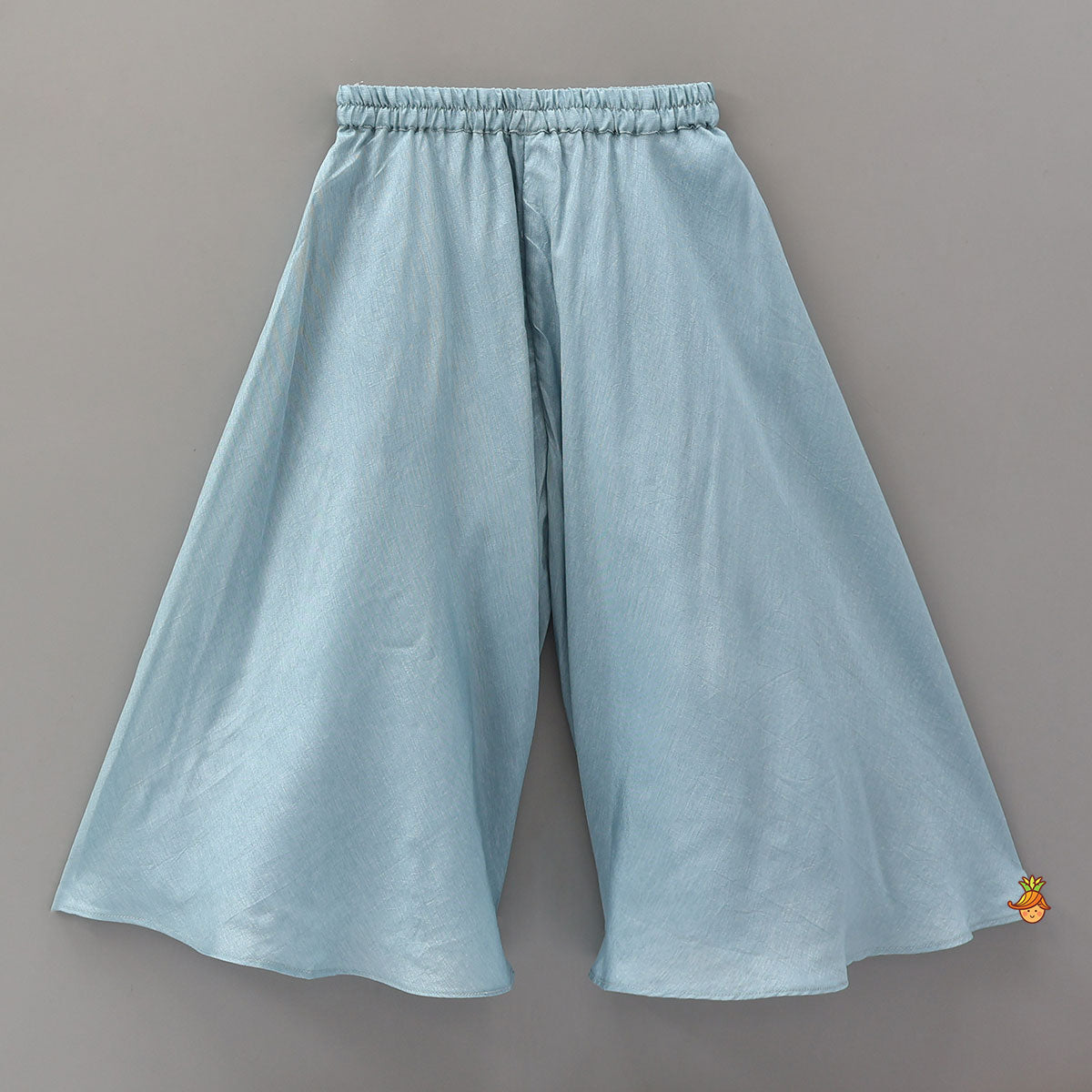 Jacket Style Peplum Top And Flared Palazzo