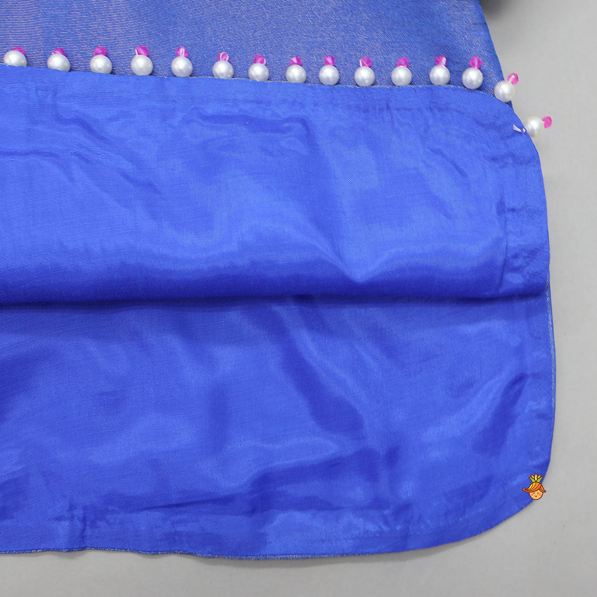 Adorable Shimmery Kurti With Embroidered Jacket And Flared Sharara