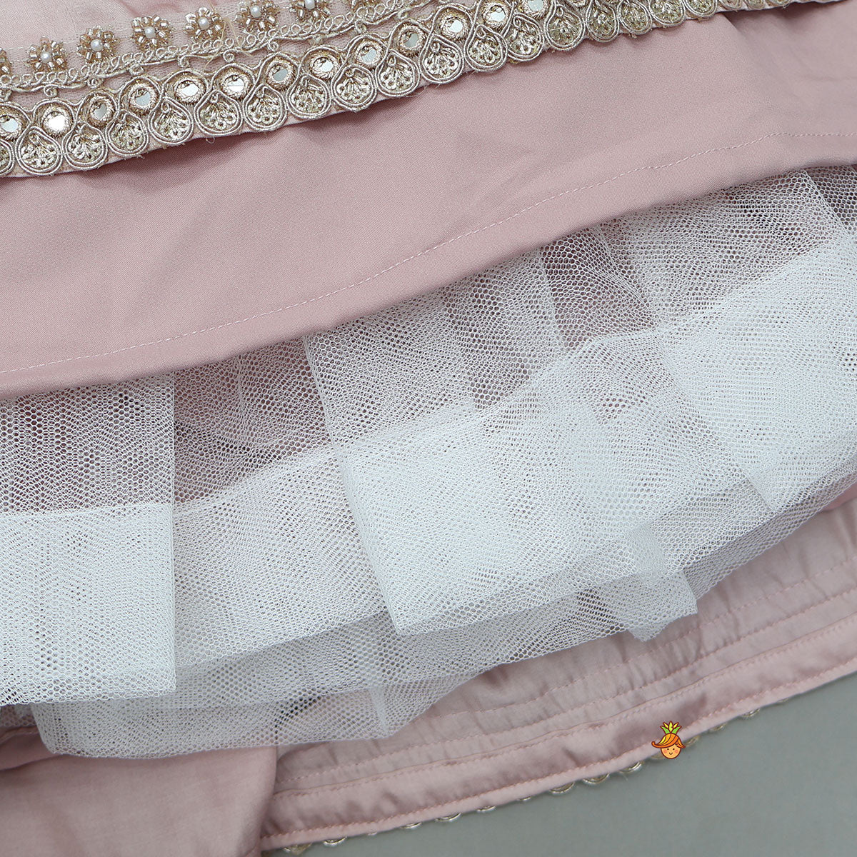 Back Knot Detail Crop Top And Lehenga