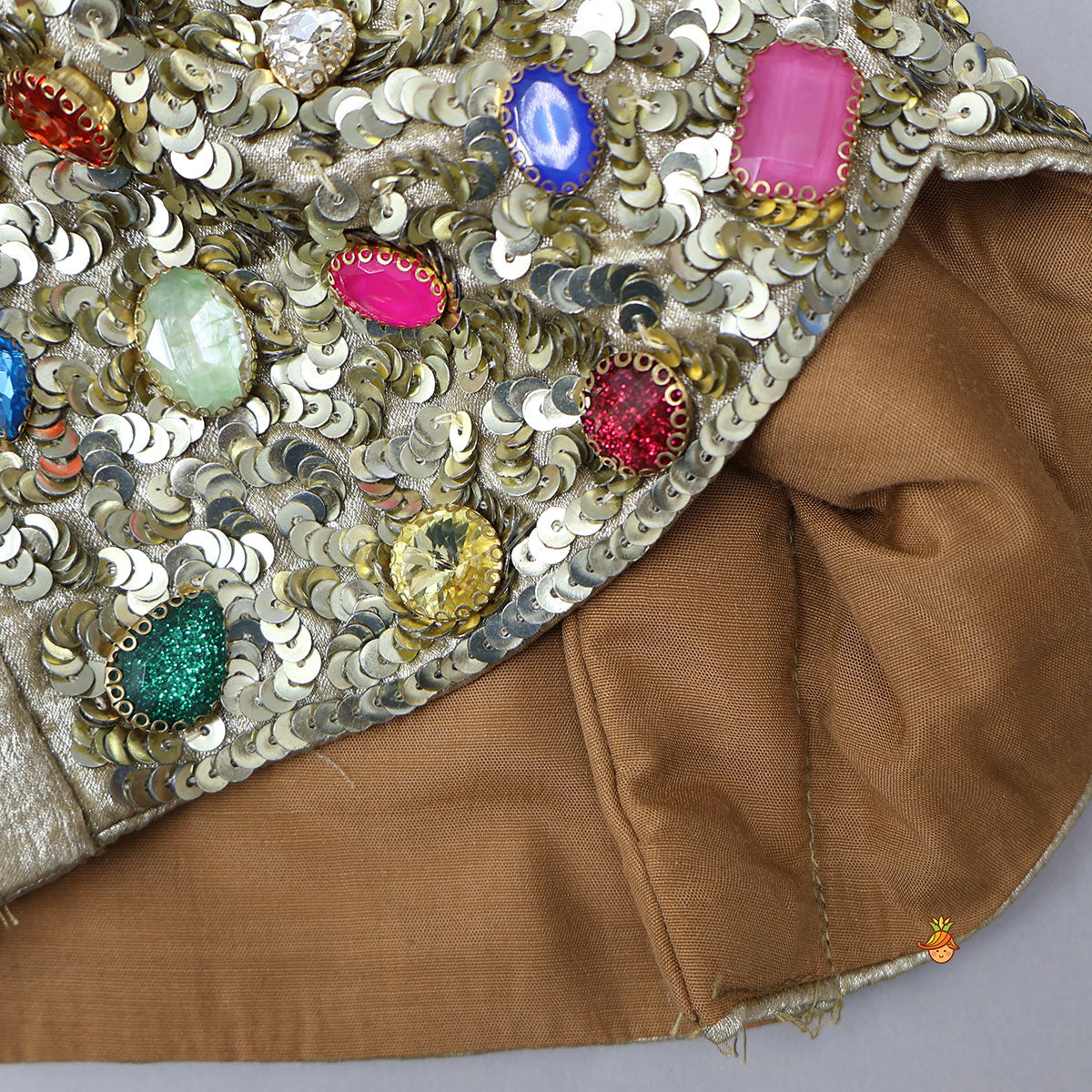 Sequin-Embroidered Sheen Crop Top And Lehenga With Coordinated Dupatta