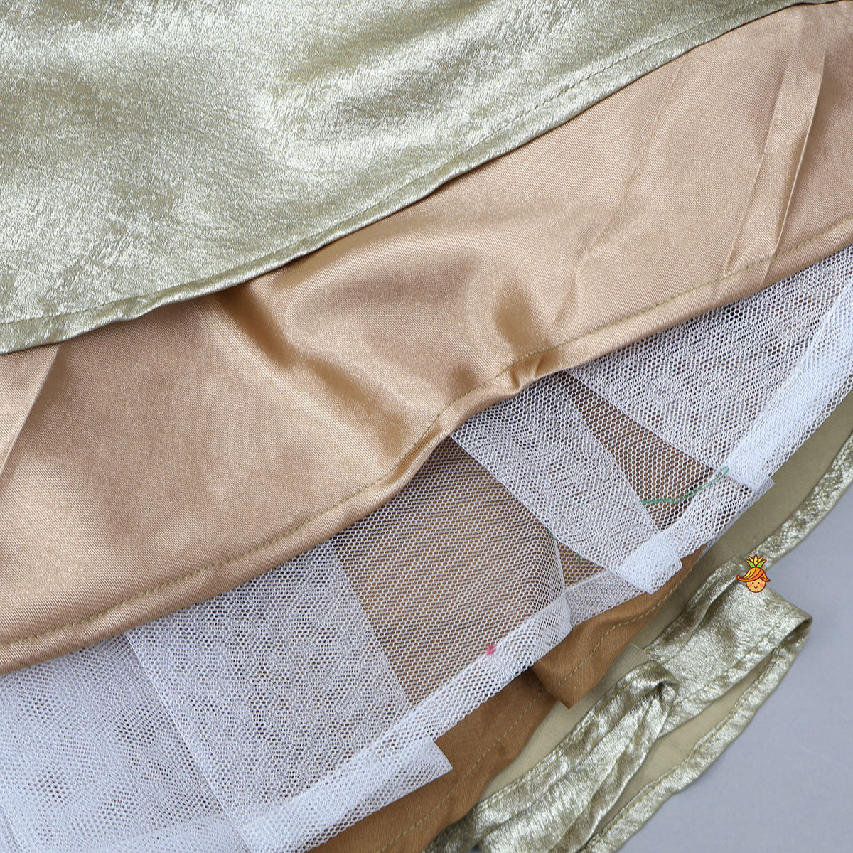 Sequin-Embroidered Sheen Crop Top And Lehenga With Coordinated Dupatta