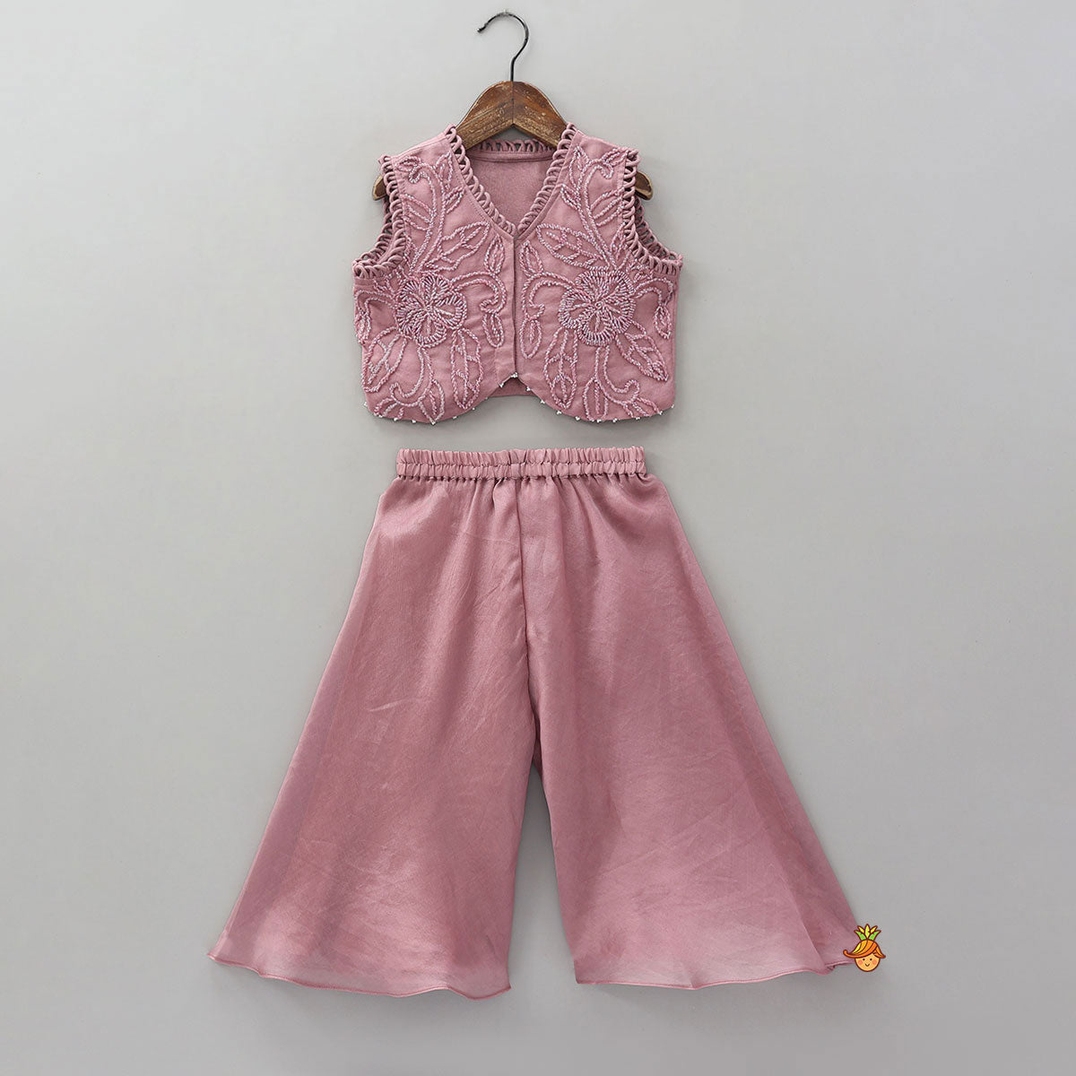 Loop Detail Crop Top And Palazzo