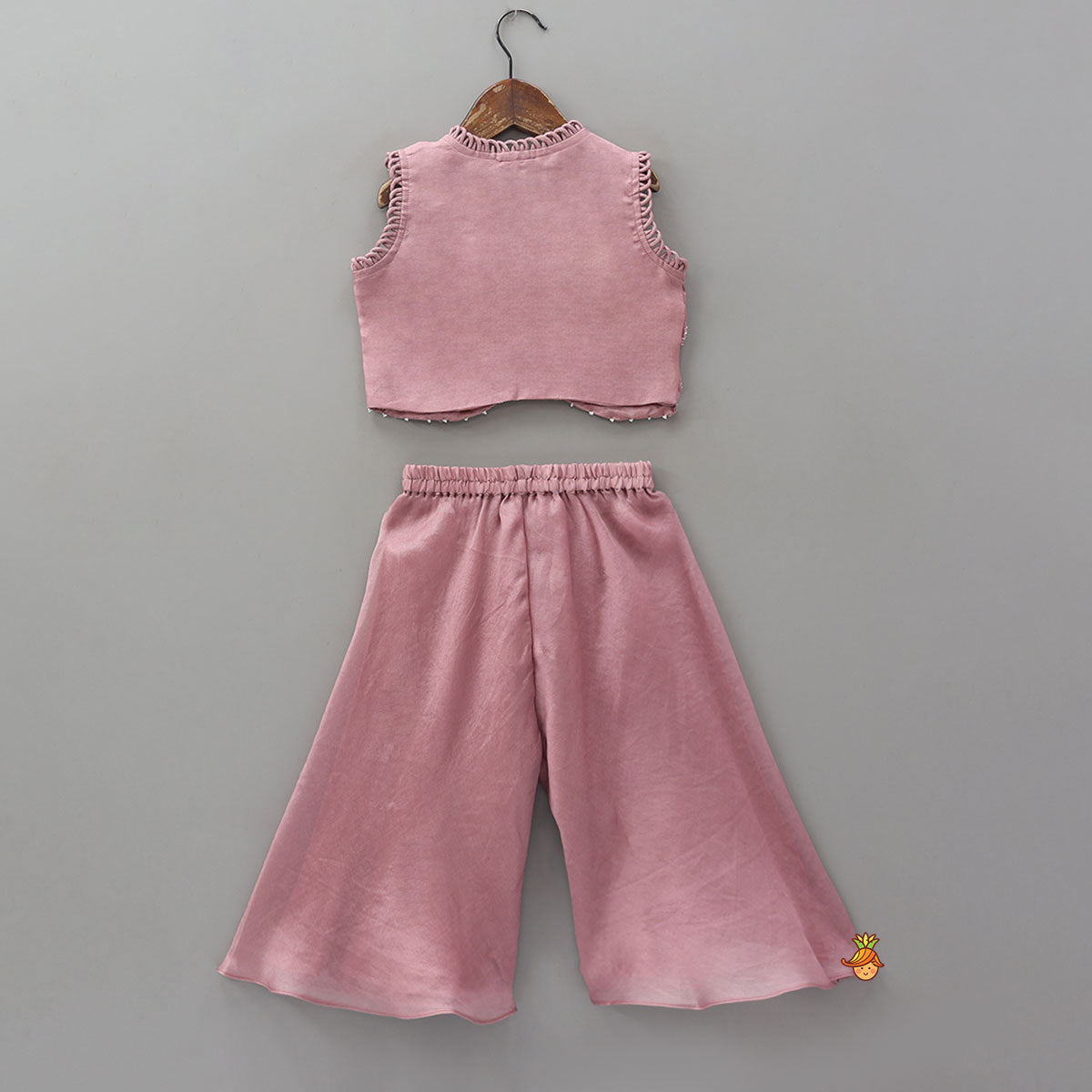 Loop Detail Crop Top And Palazzo