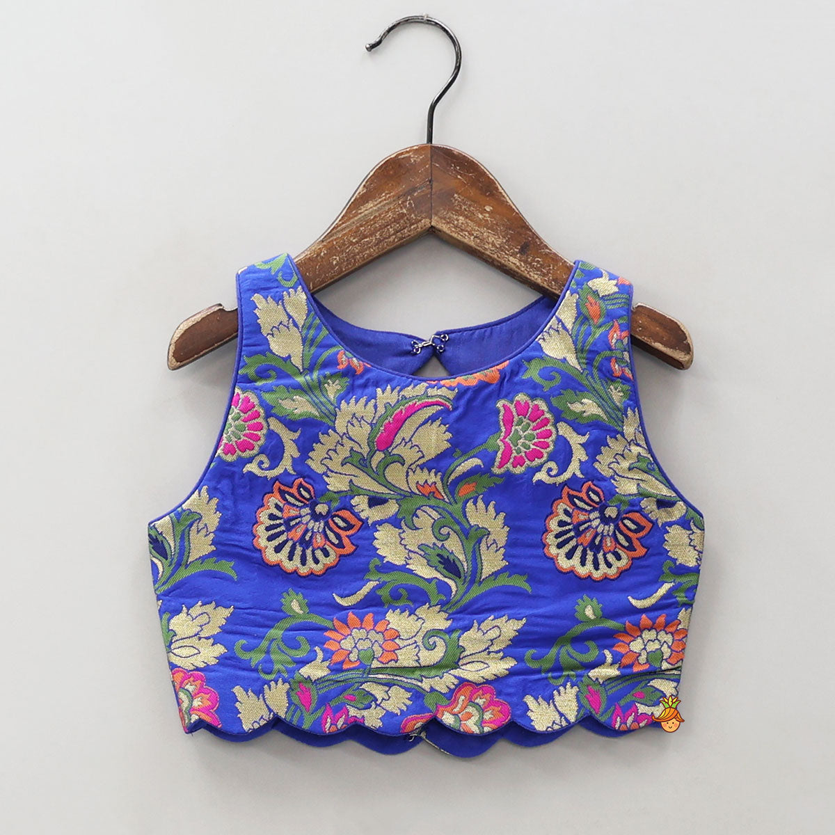 Gorgeous Brocade Crop Top And Lehenga With Matching Dupatta