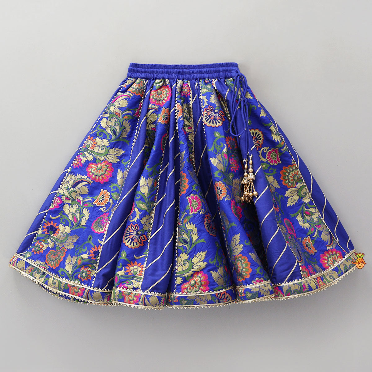 Gorgeous Brocade Crop Top And Lehenga With Matching Dupatta