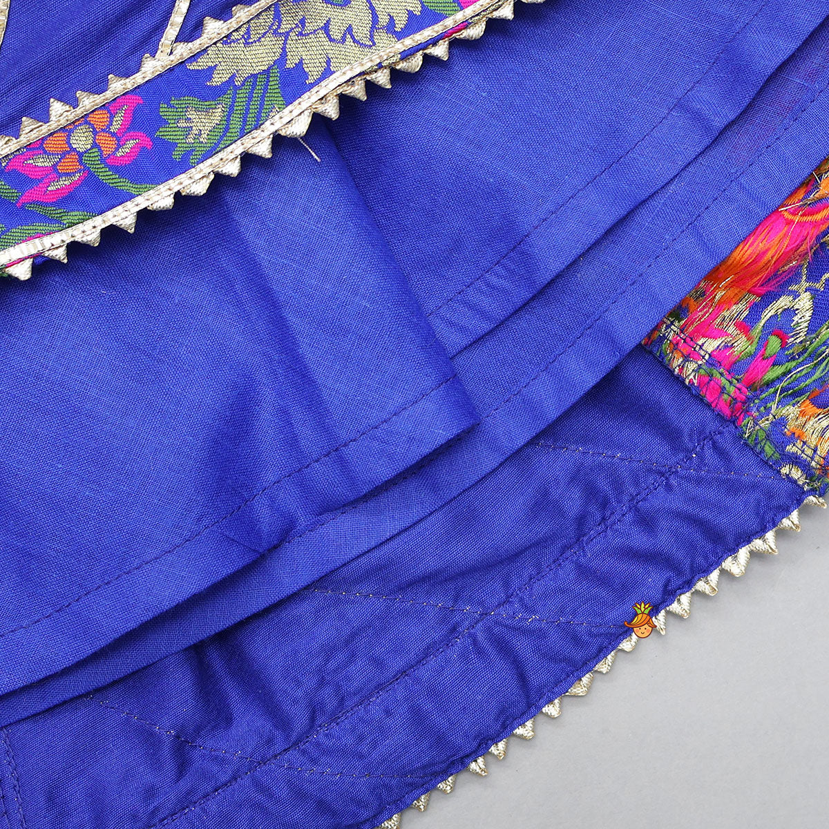 Gorgeous Brocade Crop Top And Lehenga With Matching Dupatta