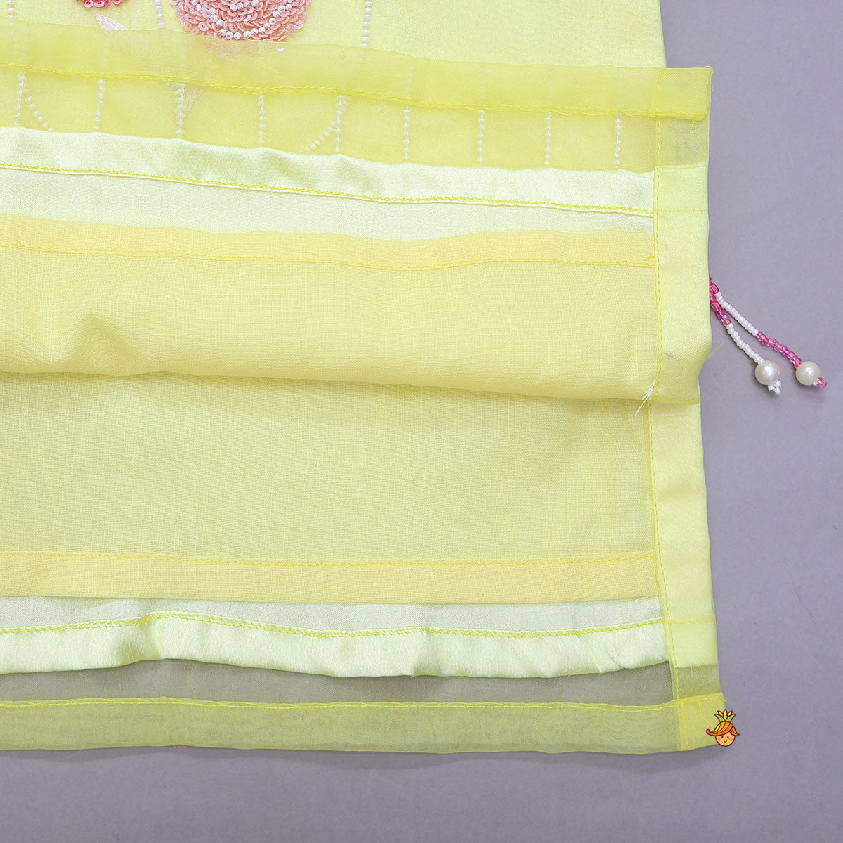 Embroidered Yoke Organza Kurti And Sharara