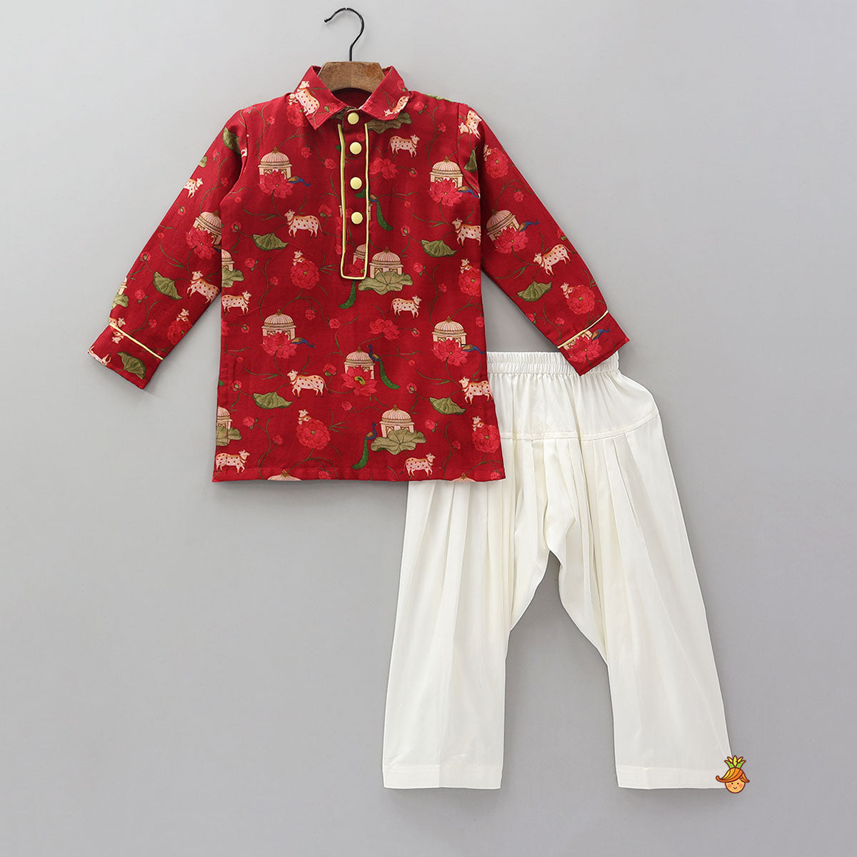 Collar Neck Kurta And Salwar