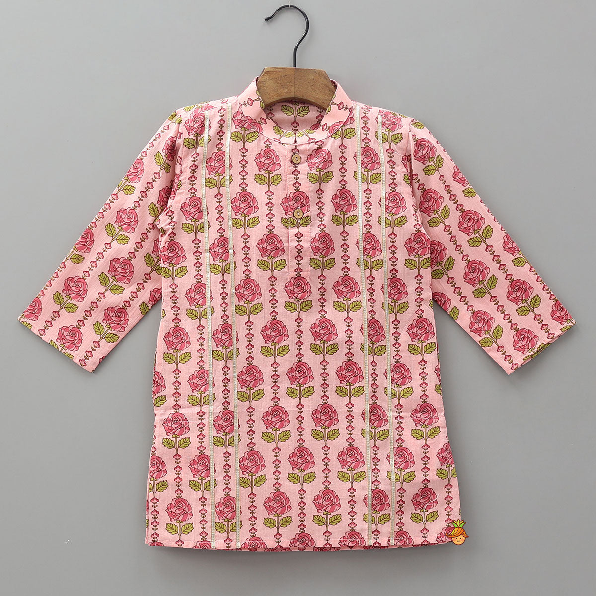 Graceful Floral Printed Kurta And Pyjama