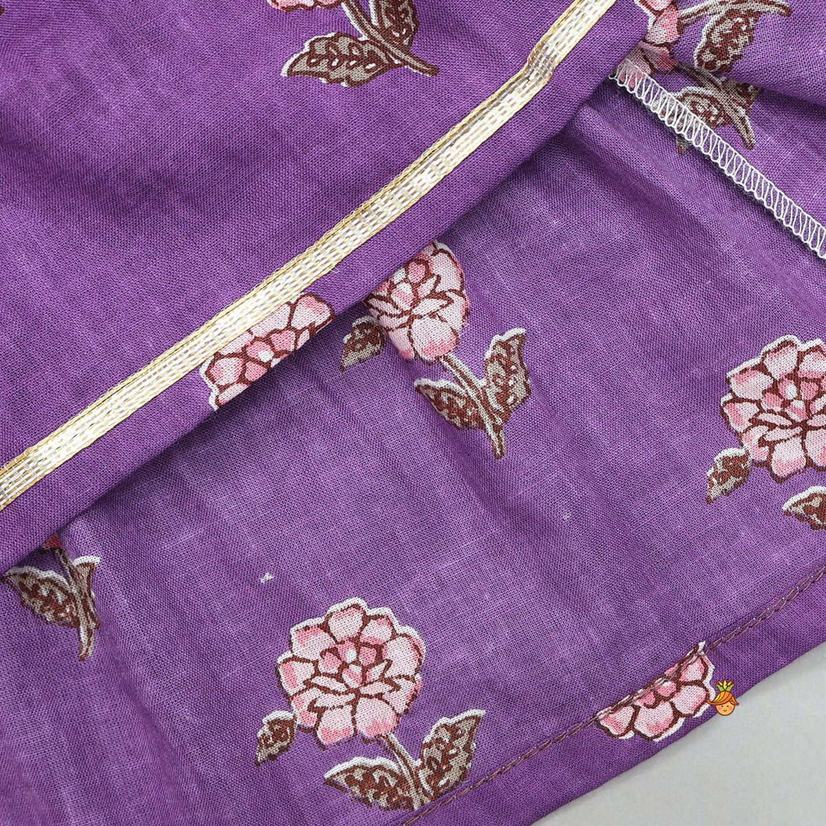 Beautifully Printed Kurti With Sharara And Dupatta