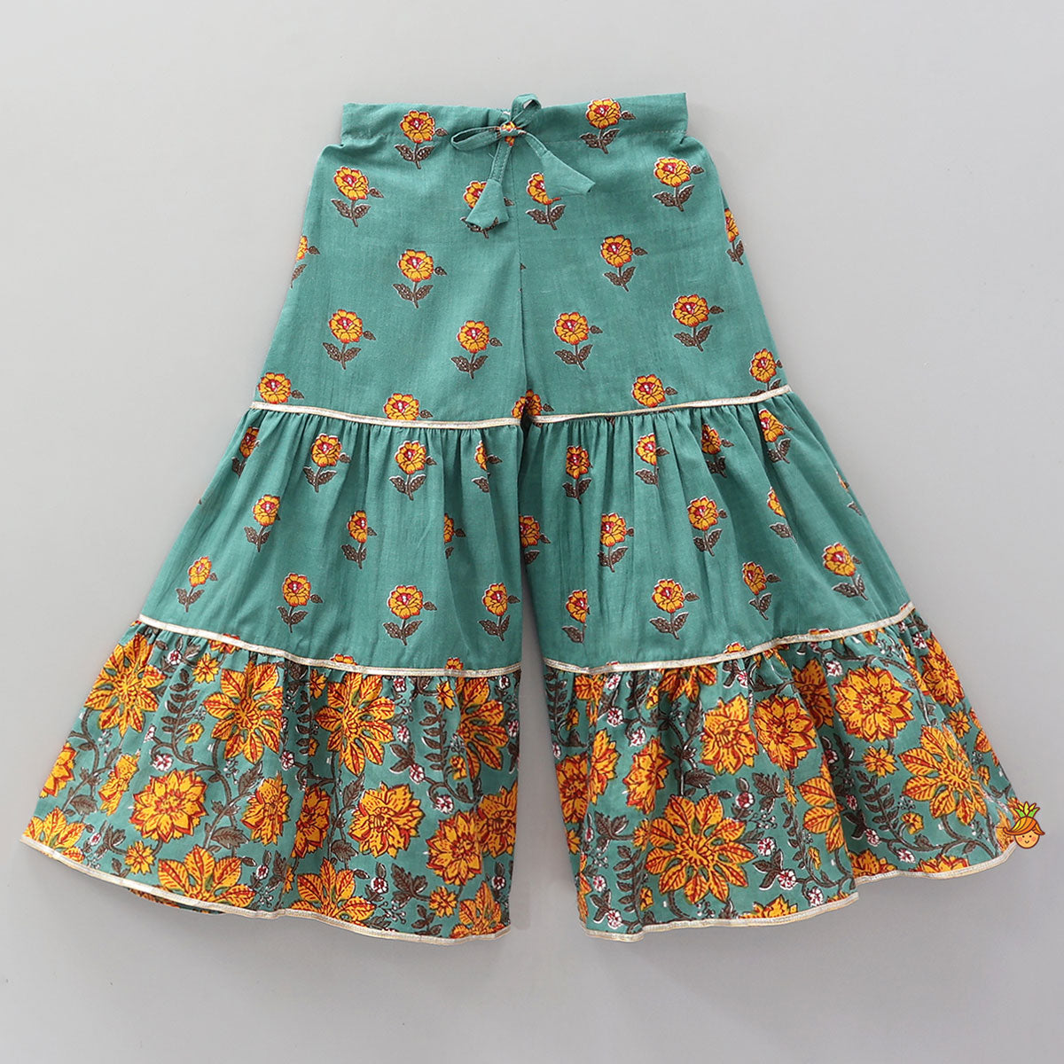 Beautifully Printed Angarkha Top With Sharara