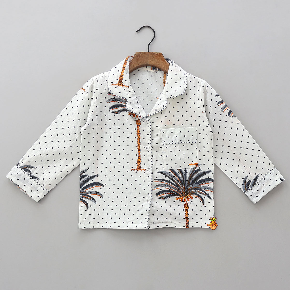 Polka Dots Printed Cotton Sleepwear