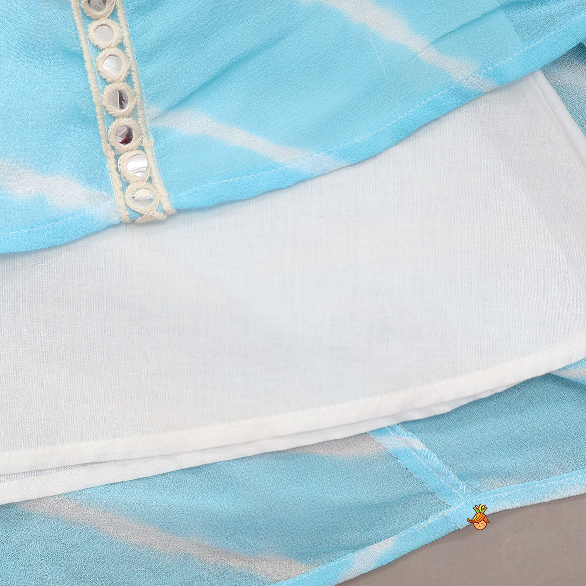 Halter Neck Crop Top And Lehenga With Dupatta