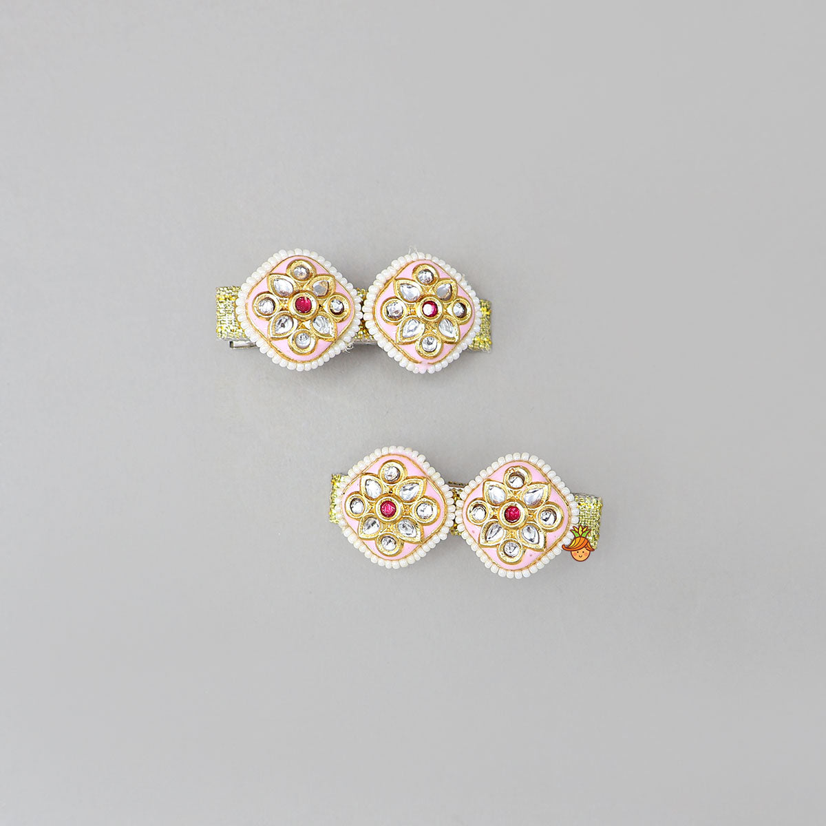Floral Inspired Design Hair Clips - Set Of 2