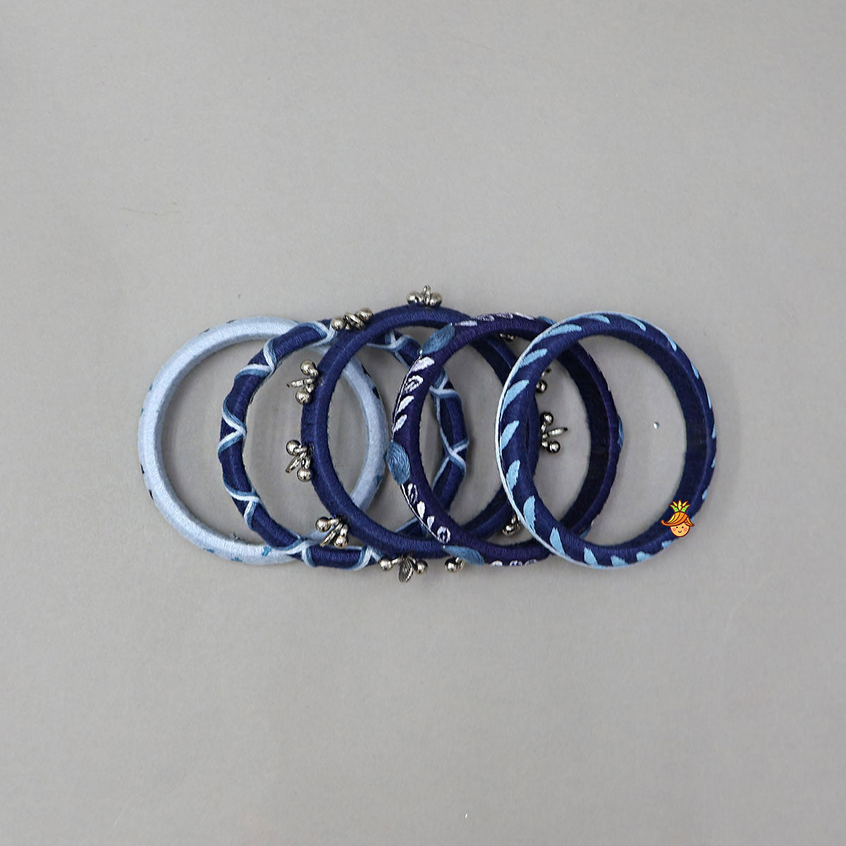 Hand-Painted And Handmade Bangles - Set Of 5
