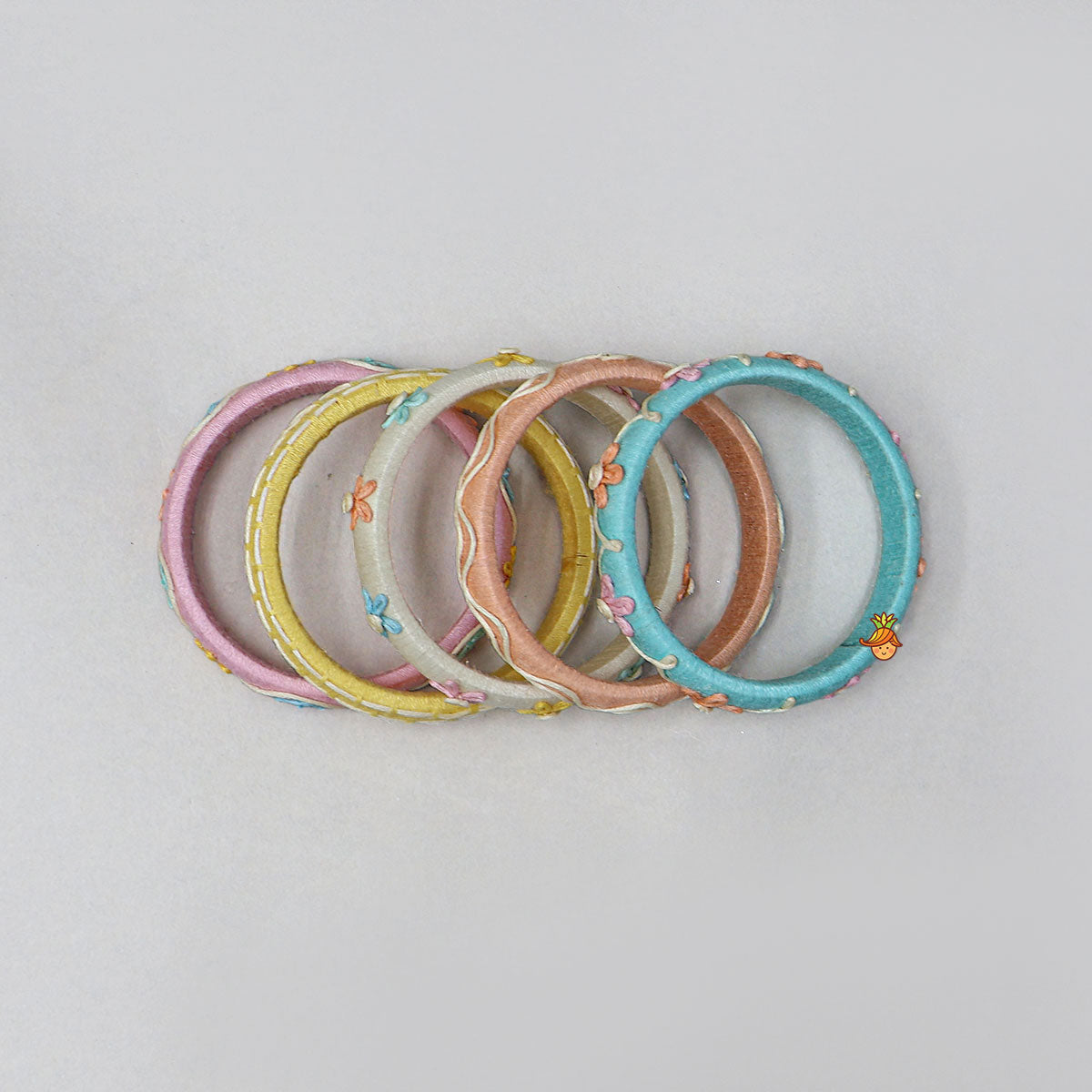 Handmade Floral Thread Bangles