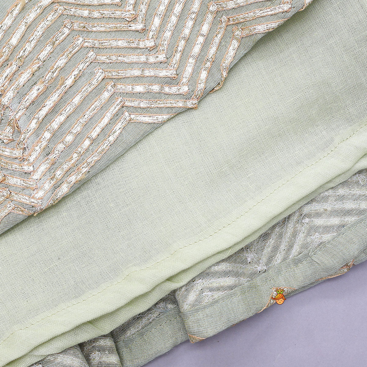 Shimmery Gorgeous Anarkali With Matching Net Dupatta