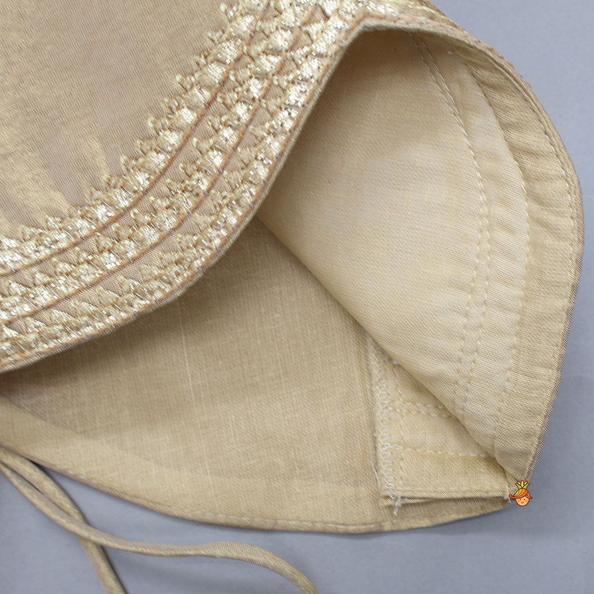 Shimmery V-Neck Crop Top With Printed Lehenga And Matching Dupatta