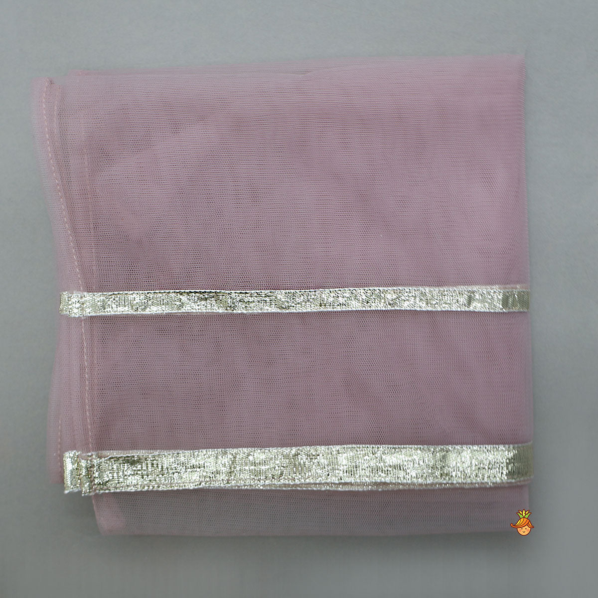 Sleeveless Sheen Kurti And Crushed Fabric Palazzo With Dupatta And Hair Tie