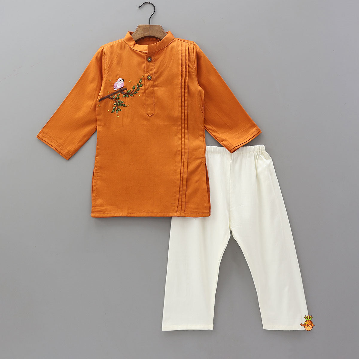 Beautifully Hand Embroidered Kurta With Pyjama