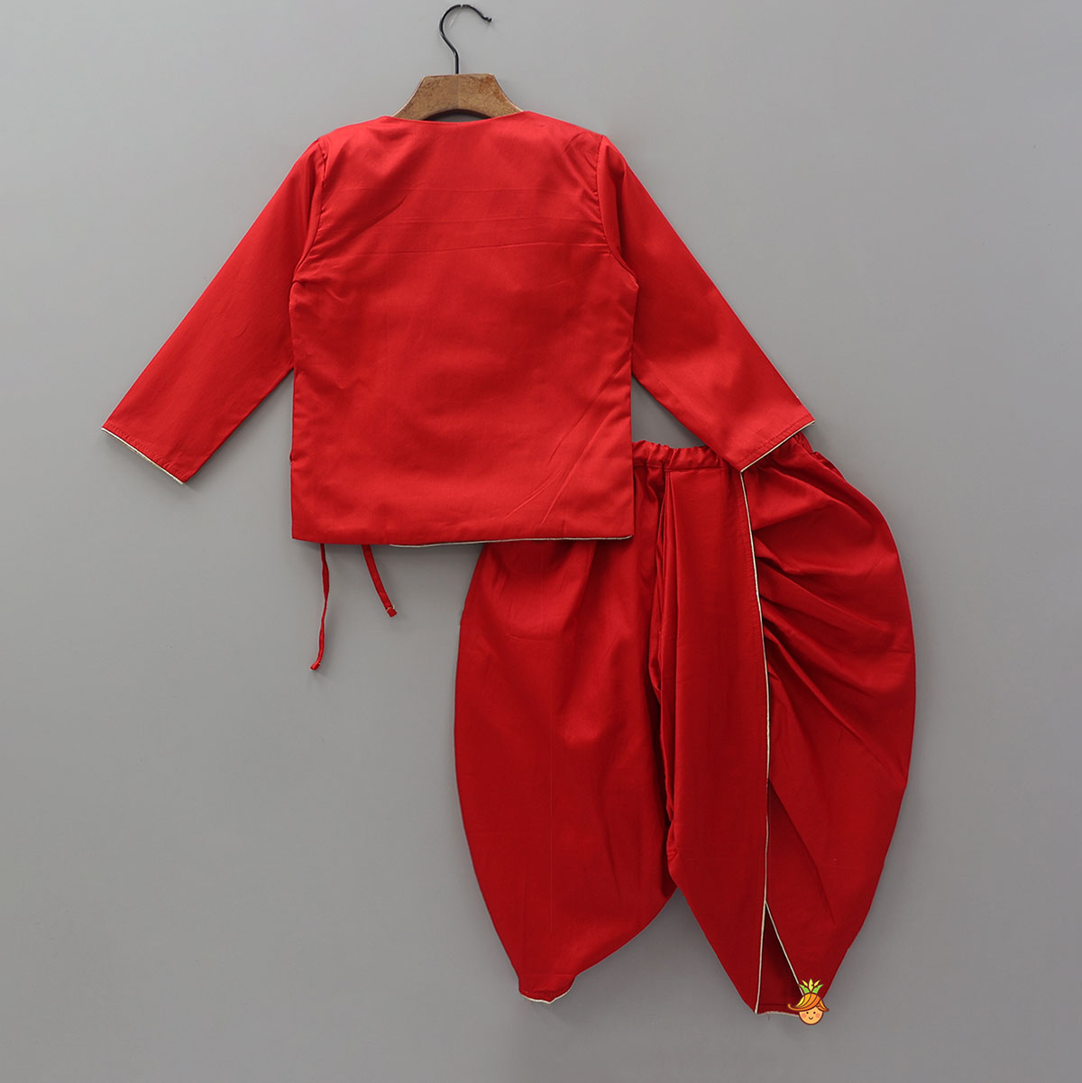 Front Dual Tie-Up Kurta And Dhoti