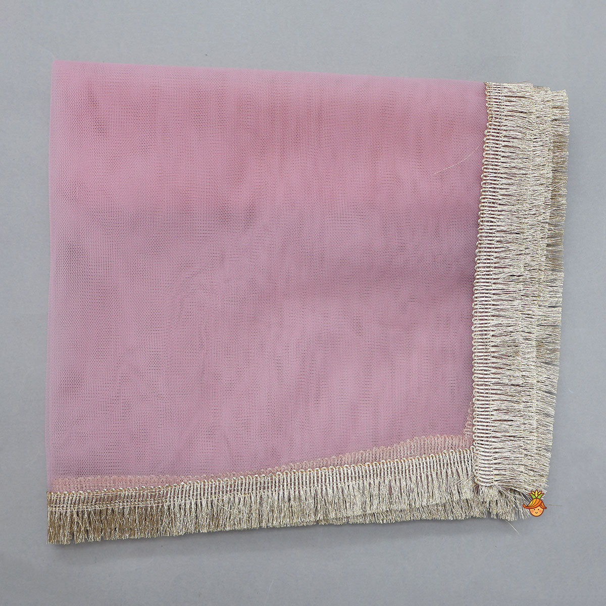 Potli Buttons Detail Shimmery Crop Top And Lehenga With Dupatta