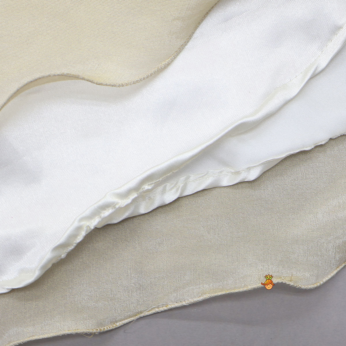 Gorgeous One Shoulder Shimmery Crop Top And Skirt Style Layered Lehenga