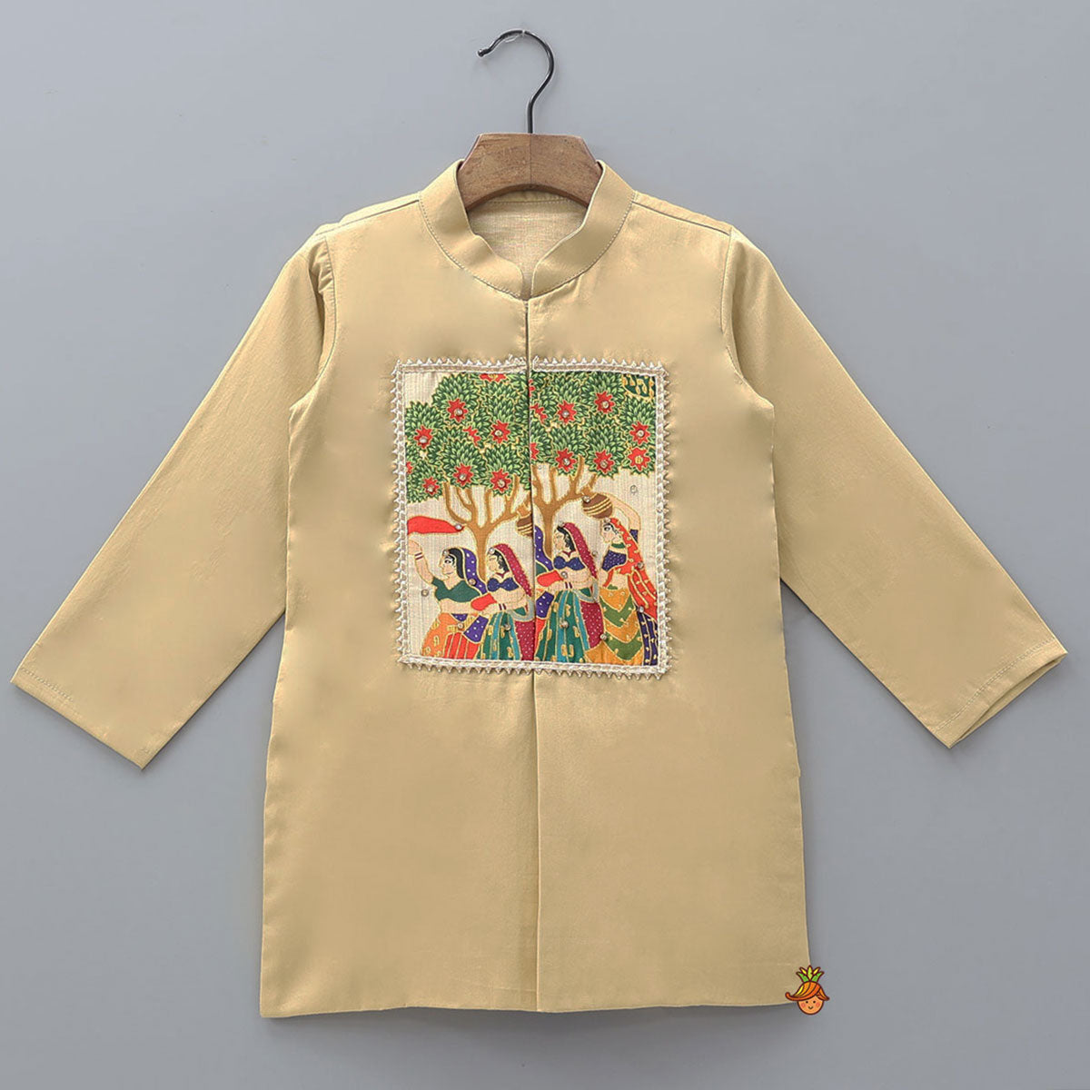 Traditional Patch Work Kurta And Dhoti Pant