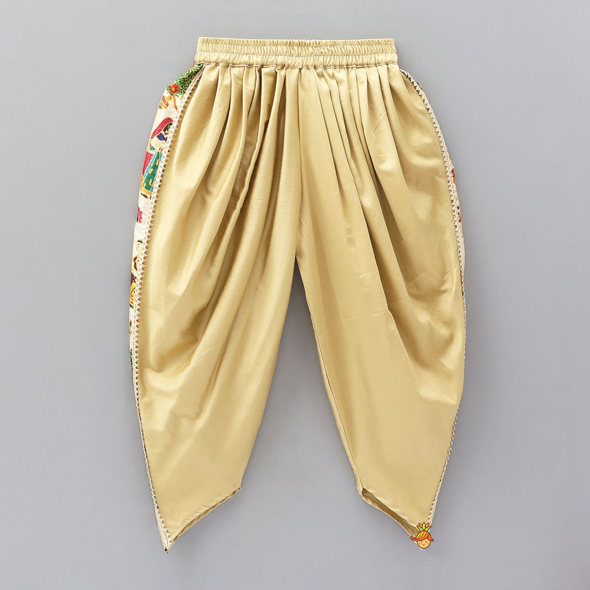 Traditional Patch Work Kurta And Dhoti Pant