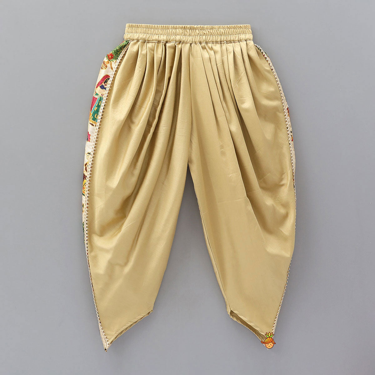 Traditional Patch Work Kurta And Dhoti Pant