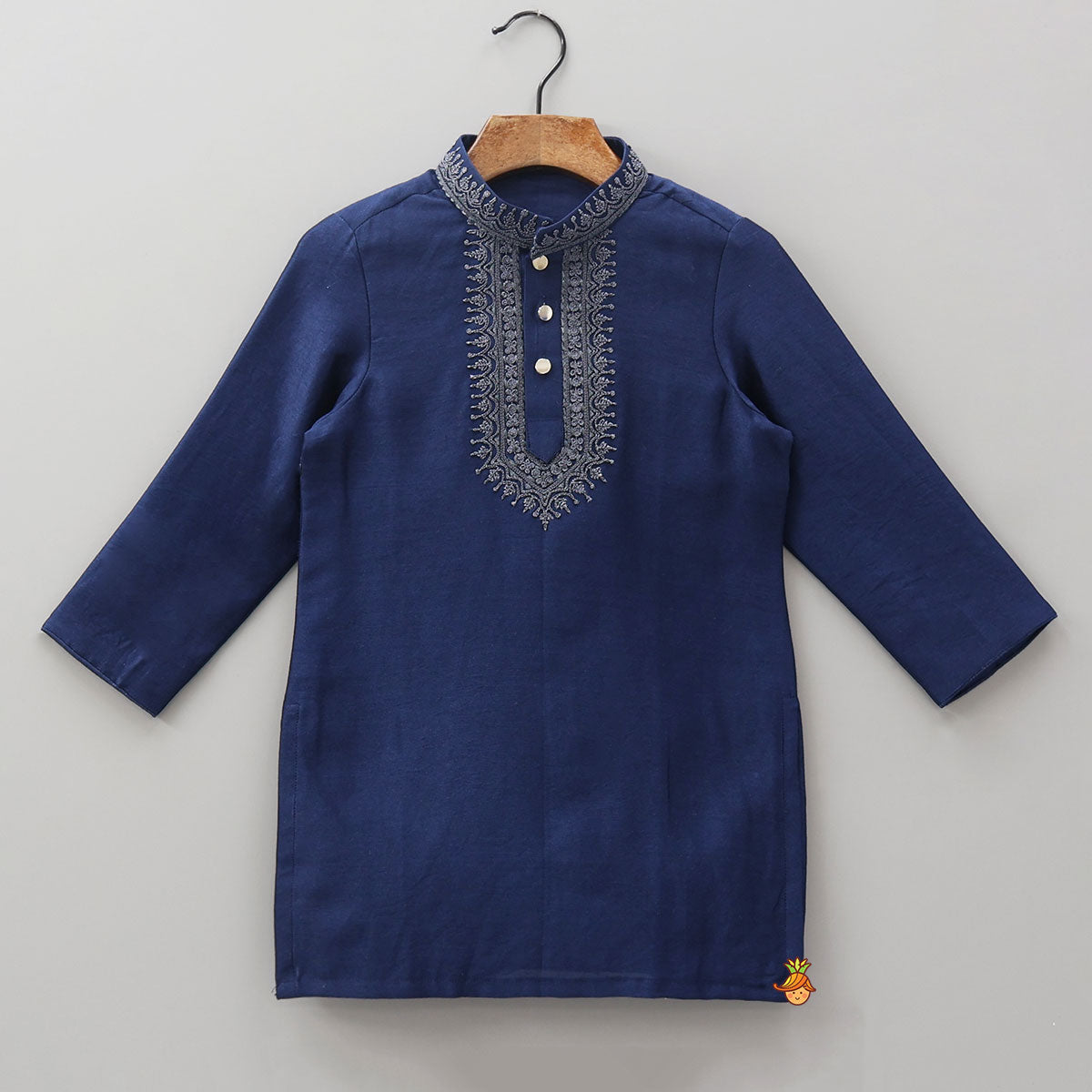 Embroidered Yoke Kurta And Pyjama
