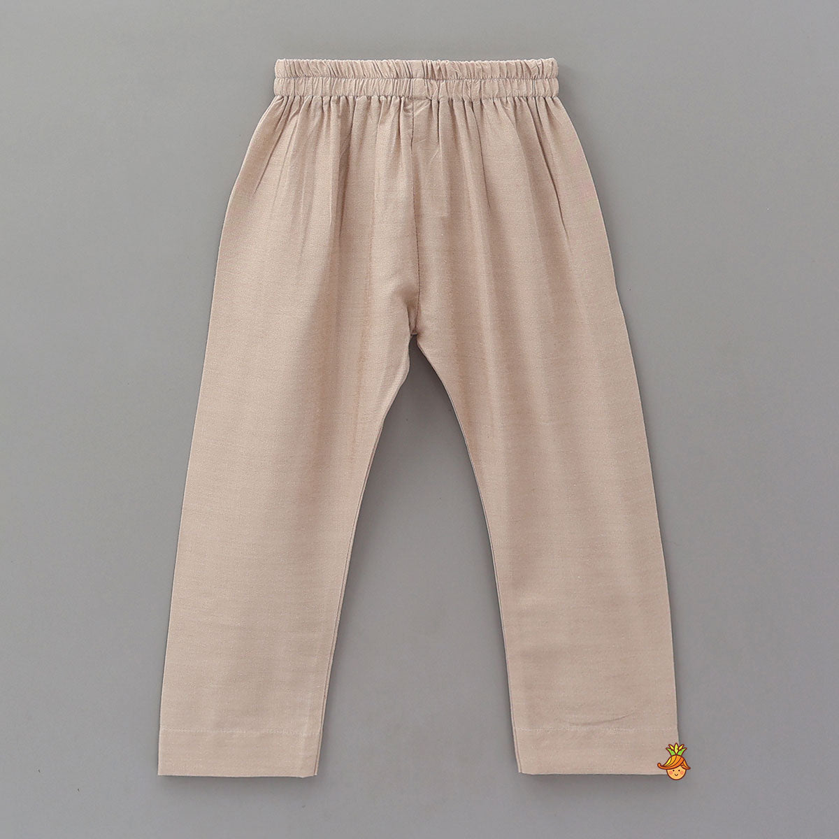 Bird Motif Thread Embroidered Kurta And Pyjama