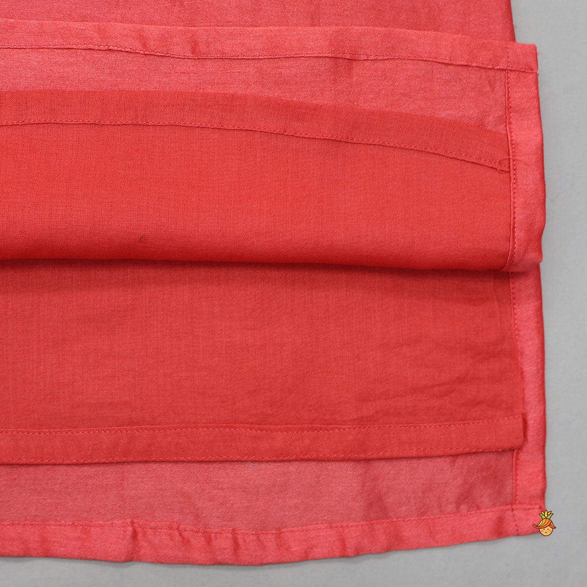 Bird Motif Thread Embroidered Kurta And Pyjama