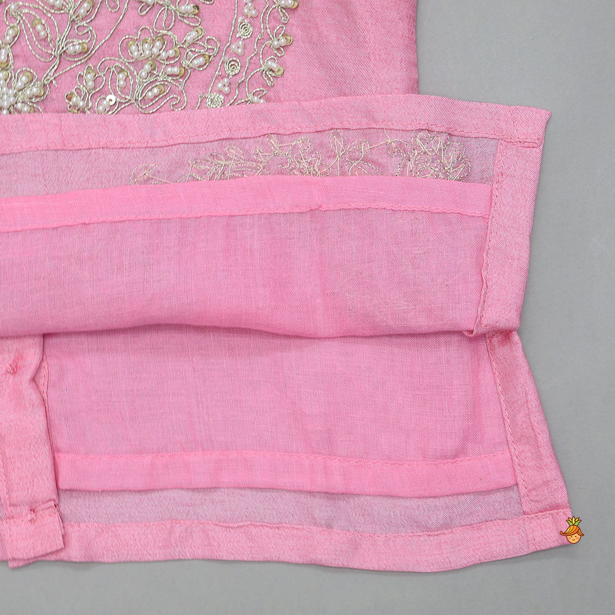 Hand Embroidered Strappy Top And Lehenga With Dupatta