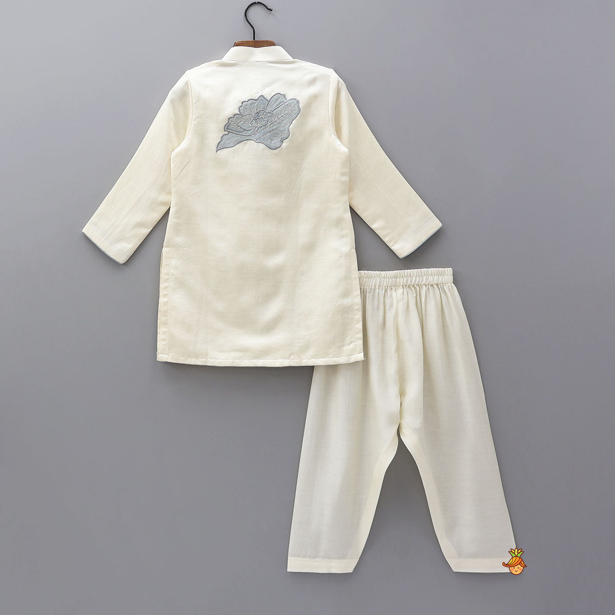 Delicate Applique Work Kurta And Salwar