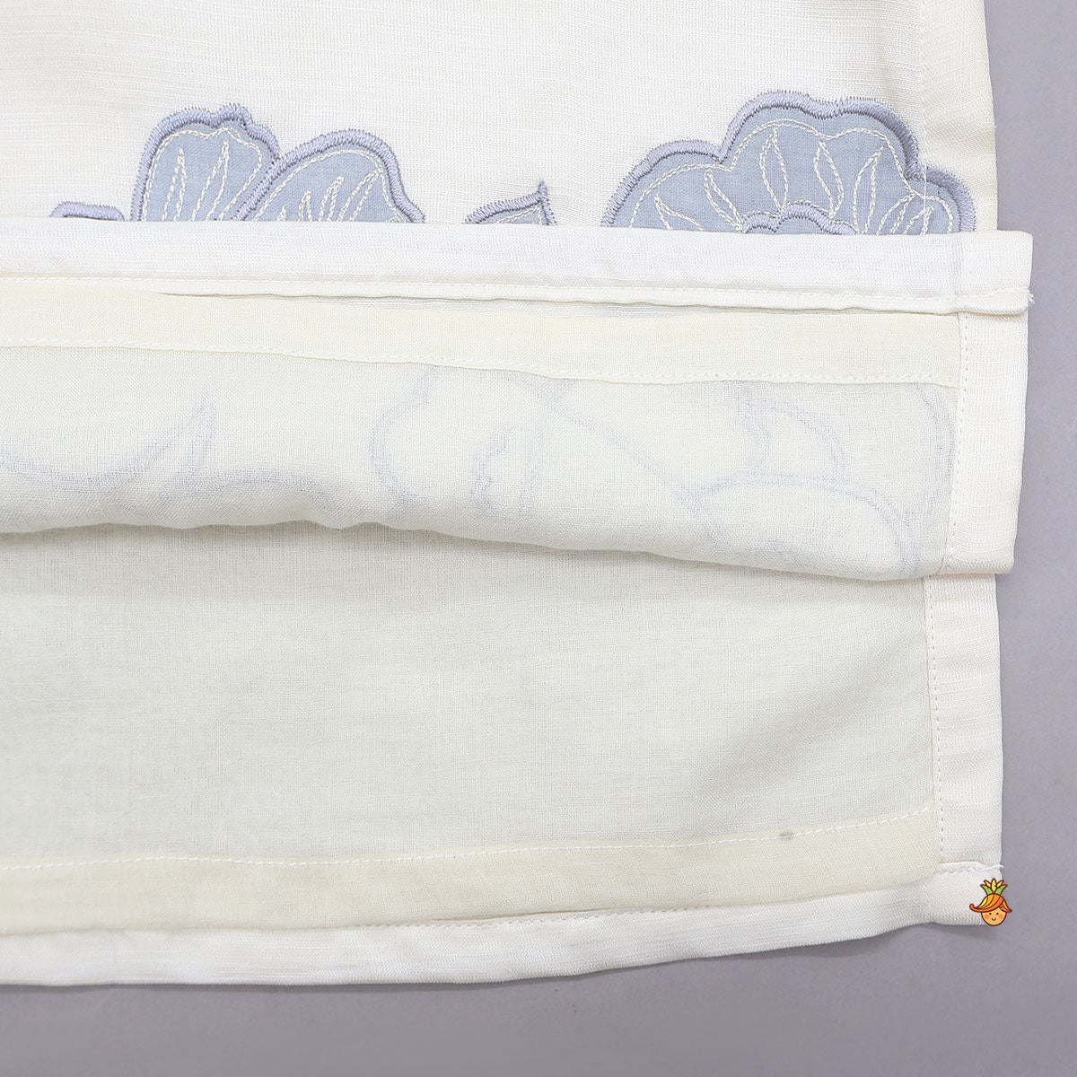 Delicate Applique Work Kurta And Salwar