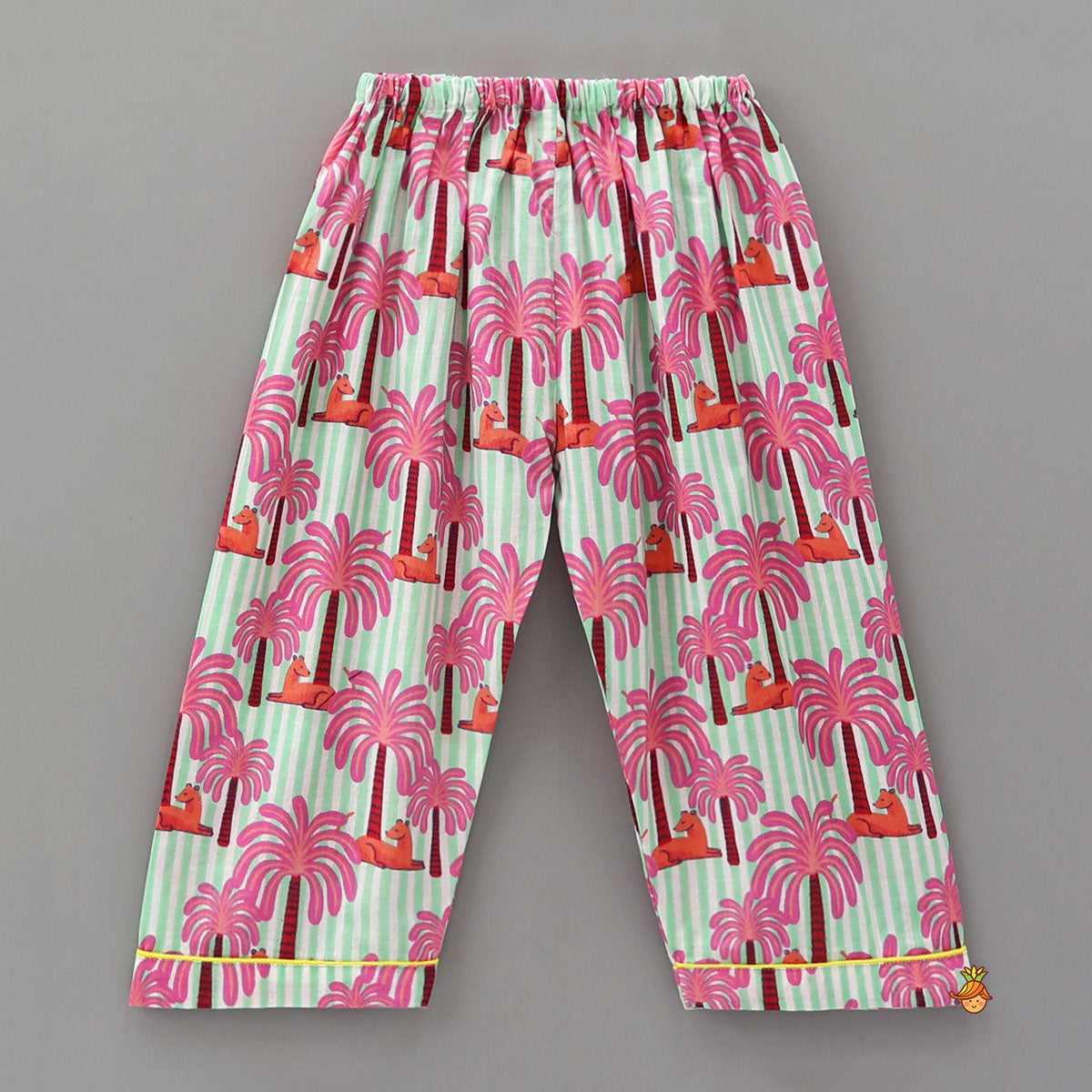 Palm Tree And Animal Print Sleepwear