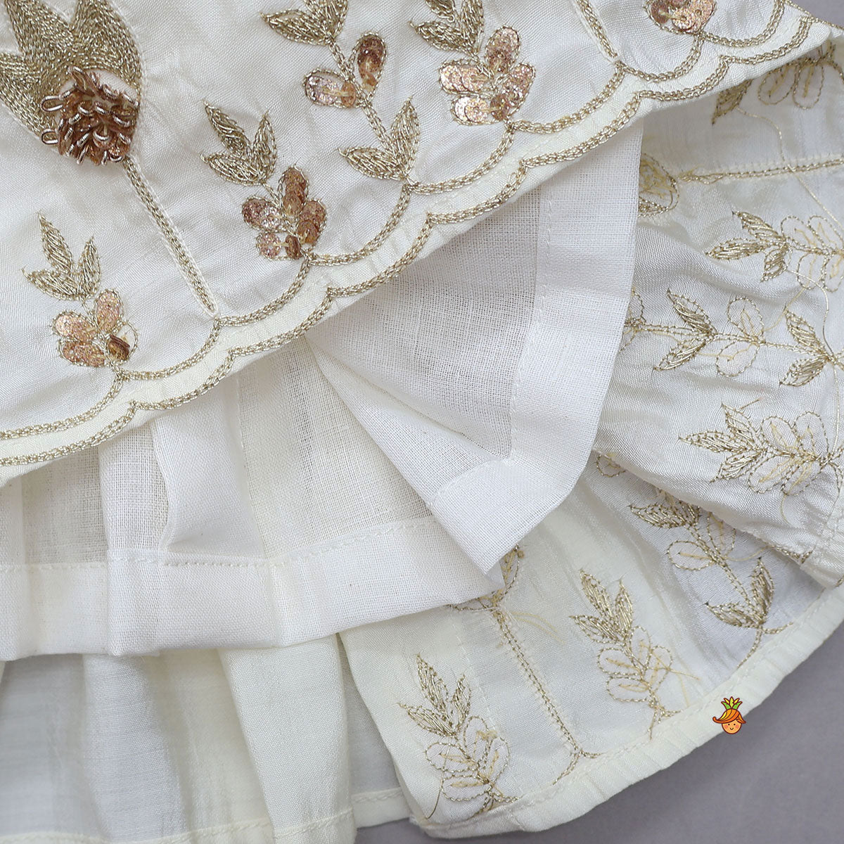 Side Pleated Top And Dhoti
