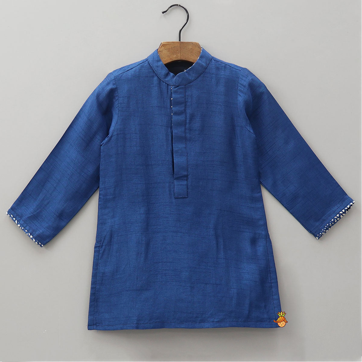 Ethnic Kurta Set With Printed Jacket And Pyjama
