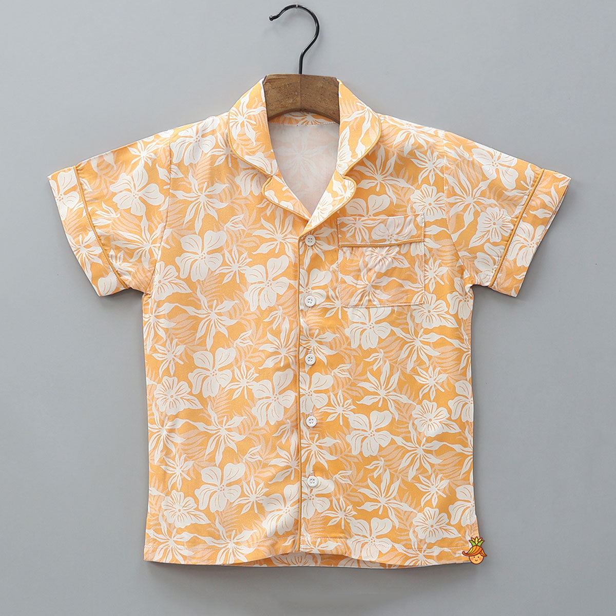 Floral Print Bamboo Fabric Sleepwear Set
