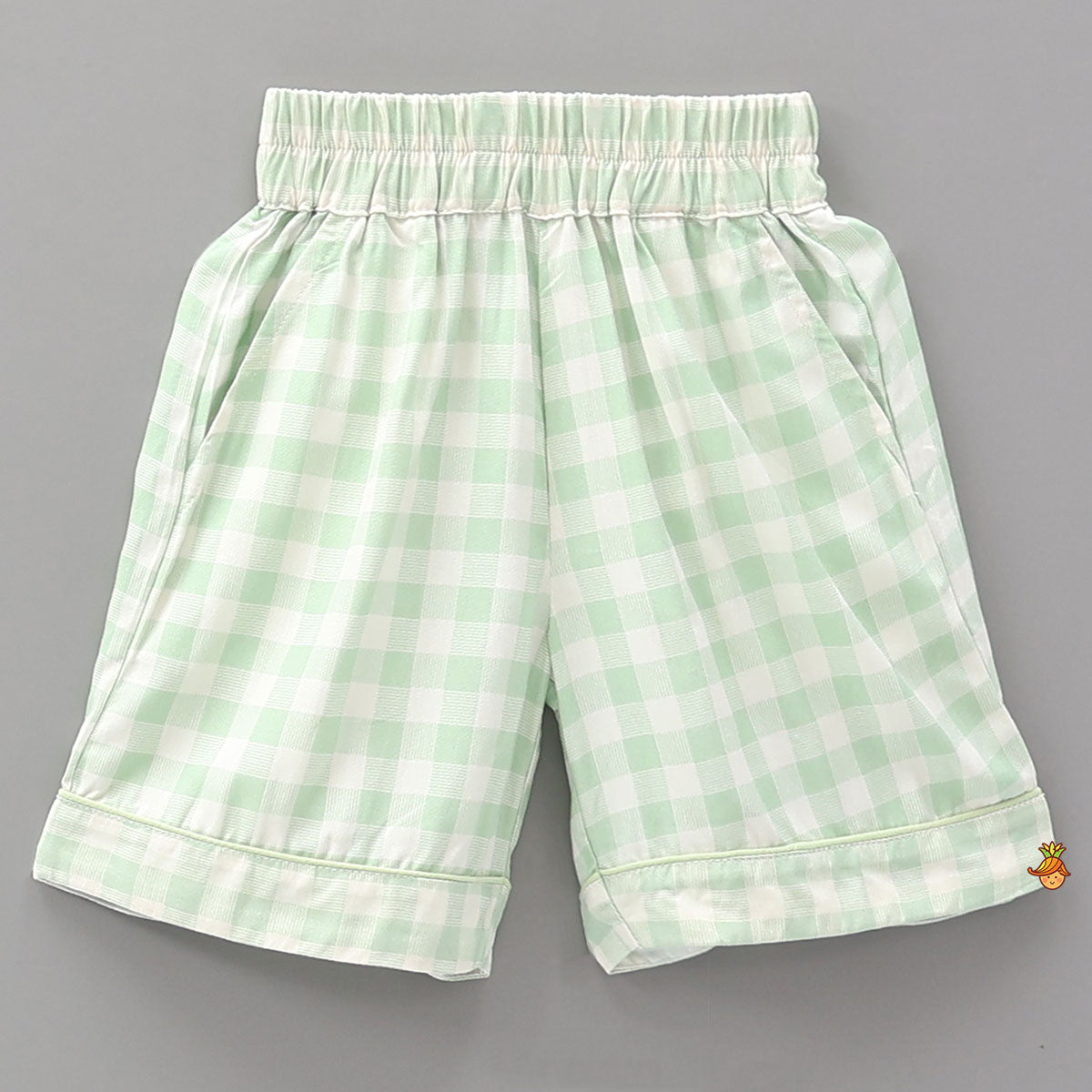 Checkered Print Bamboo Fabric Sleepwear Set