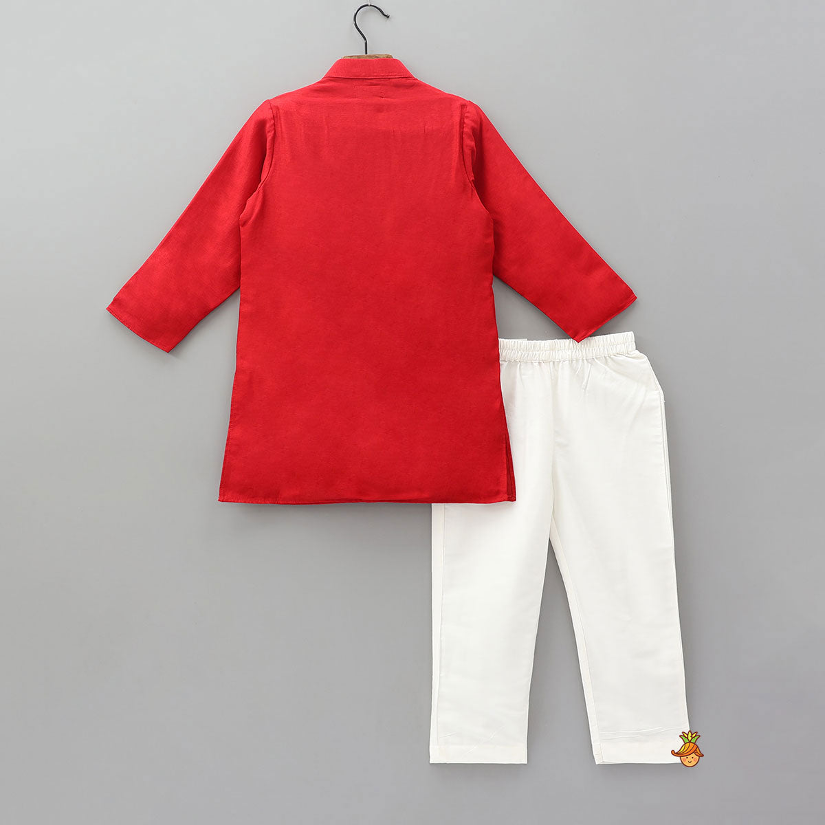 Hand Embroidered And Bead Embellished Kurta And Pyjama Set