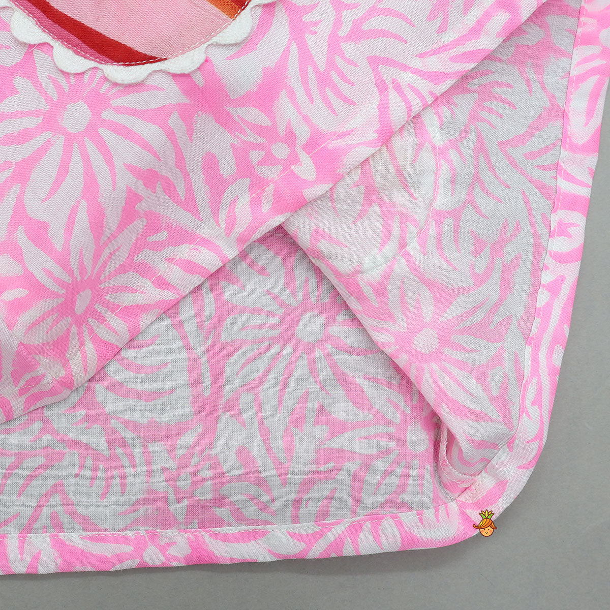Hand Block Printed Tropical Design Top And Shorts