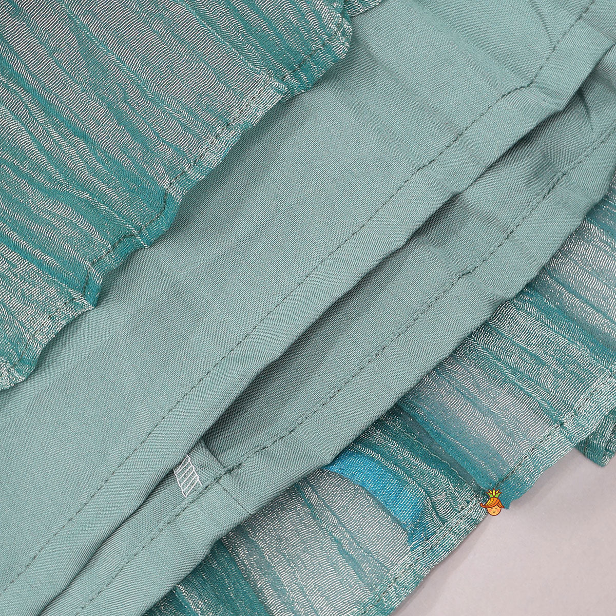 Shimmery Crush Tissue Kurti And Pant With Matching Dupatta