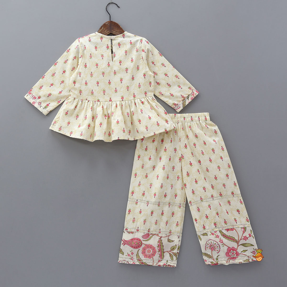 Peplum Top And Matching Palazzo With Dupatta