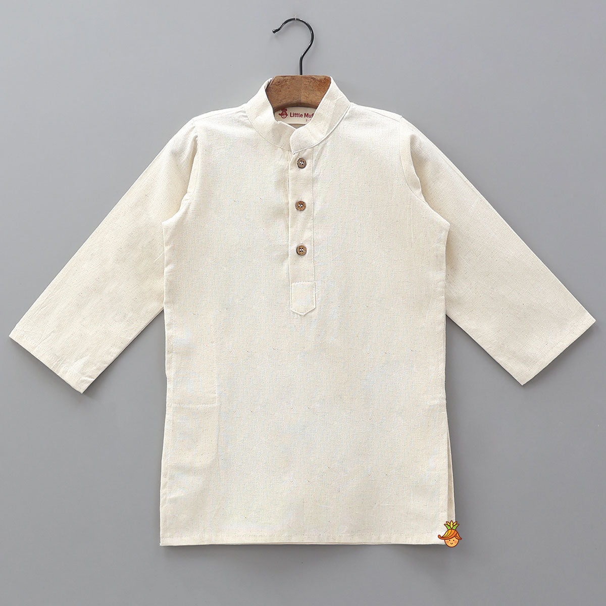 Elegant Kurta With Floral Applique Jacket And Pyjama